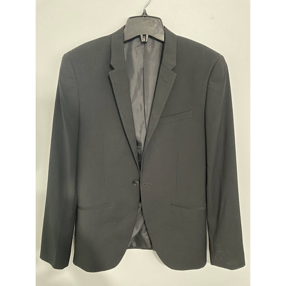 New Black Dress Suit Blazer Muscle Fit US 38R